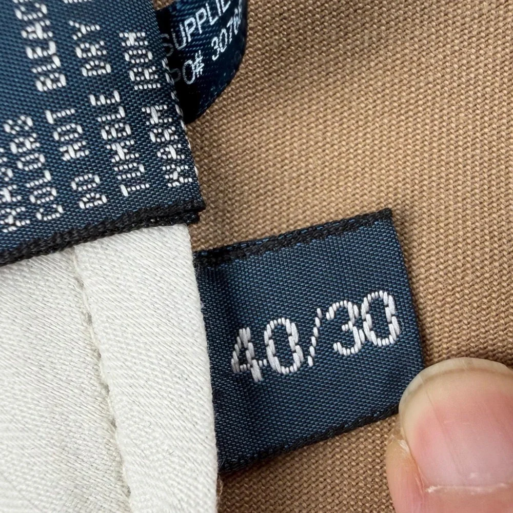 Polo Ralph Lauren Preston Pant Men 40x29 Khaki Tan Chino Twill Cotton Trousers